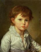 Jean Baptiste Greuze Portrait of Count Stroganov as a Child oil painting artist